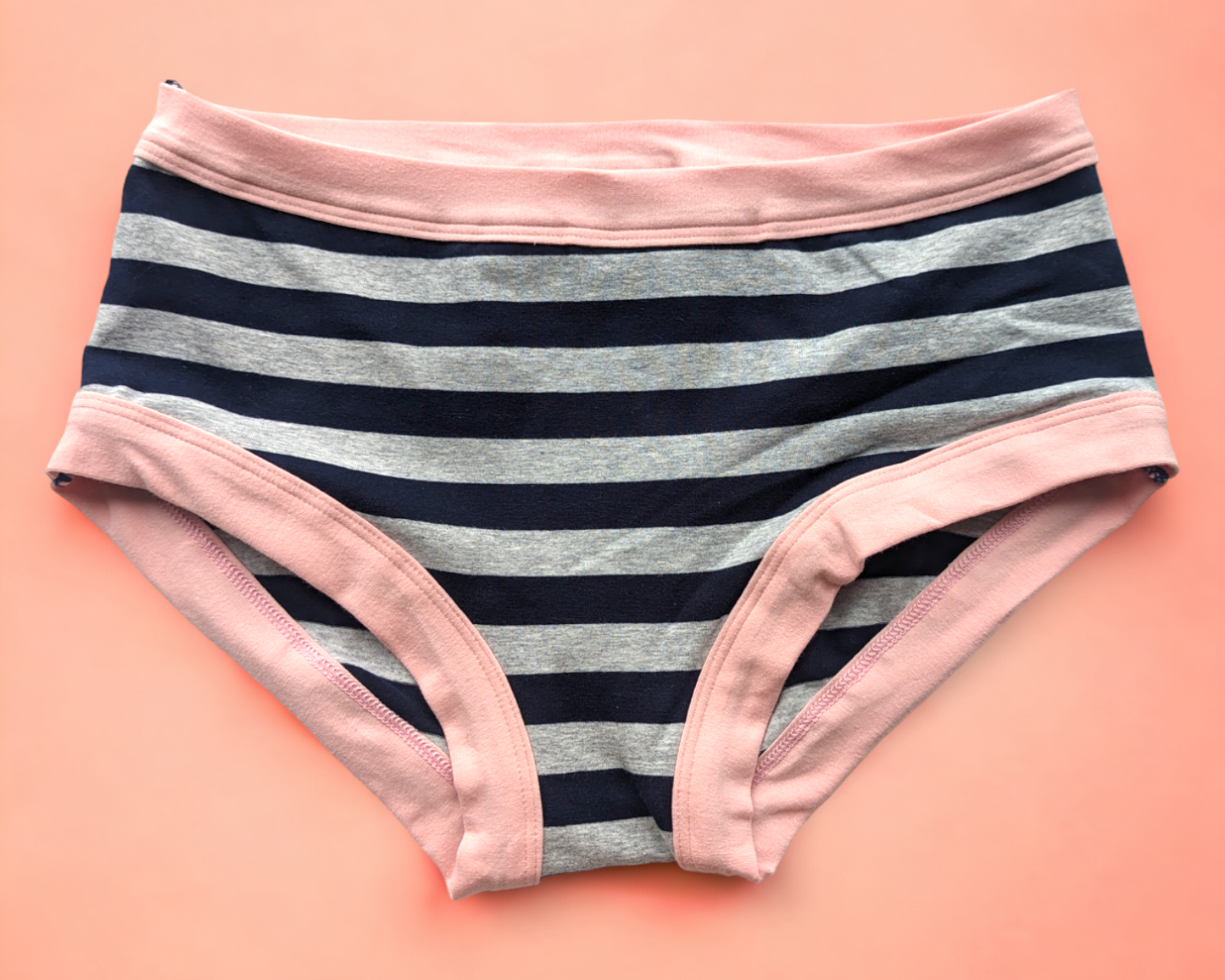 Navy and Marle Stripe