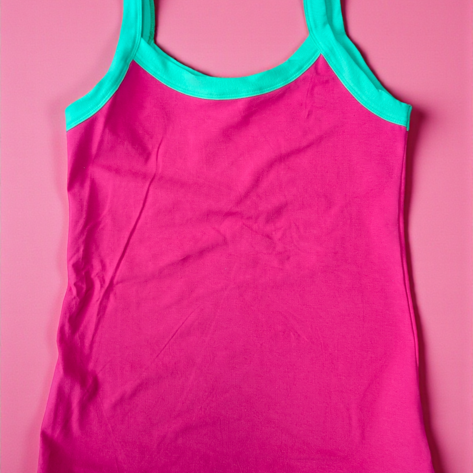 Cami Top Pink and Green - Thunderpants UK