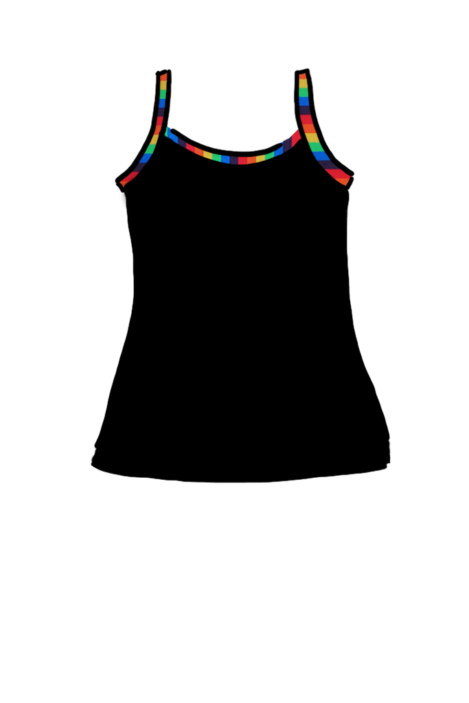 Cami Top Band of Rainbows - Large, XL & XXL