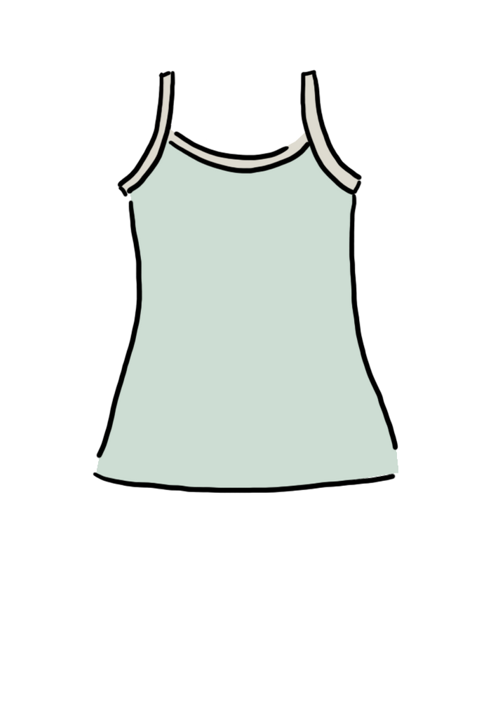 Cami Top Peppermint Cream - XL only