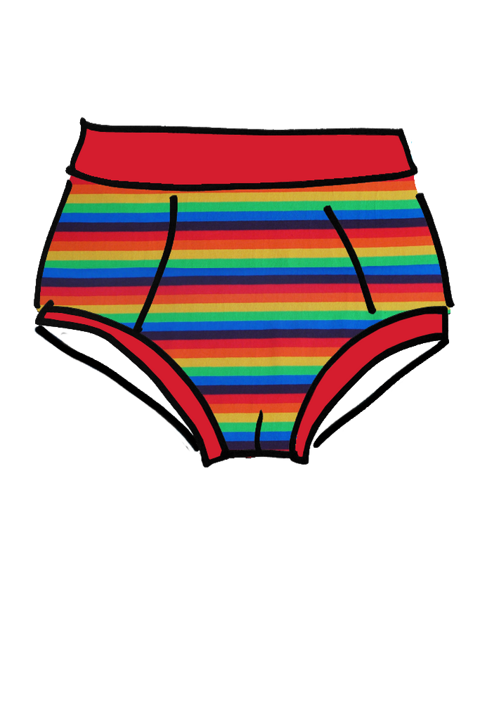 Seconds Brief Rainbow - one small