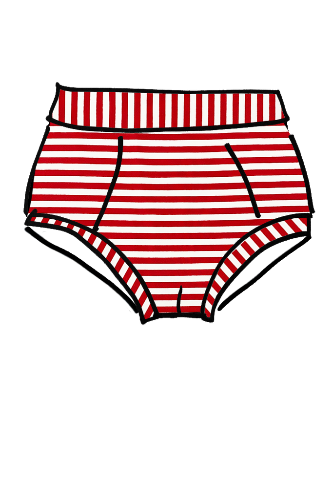 Brief Candy Cane Stripes -  large only