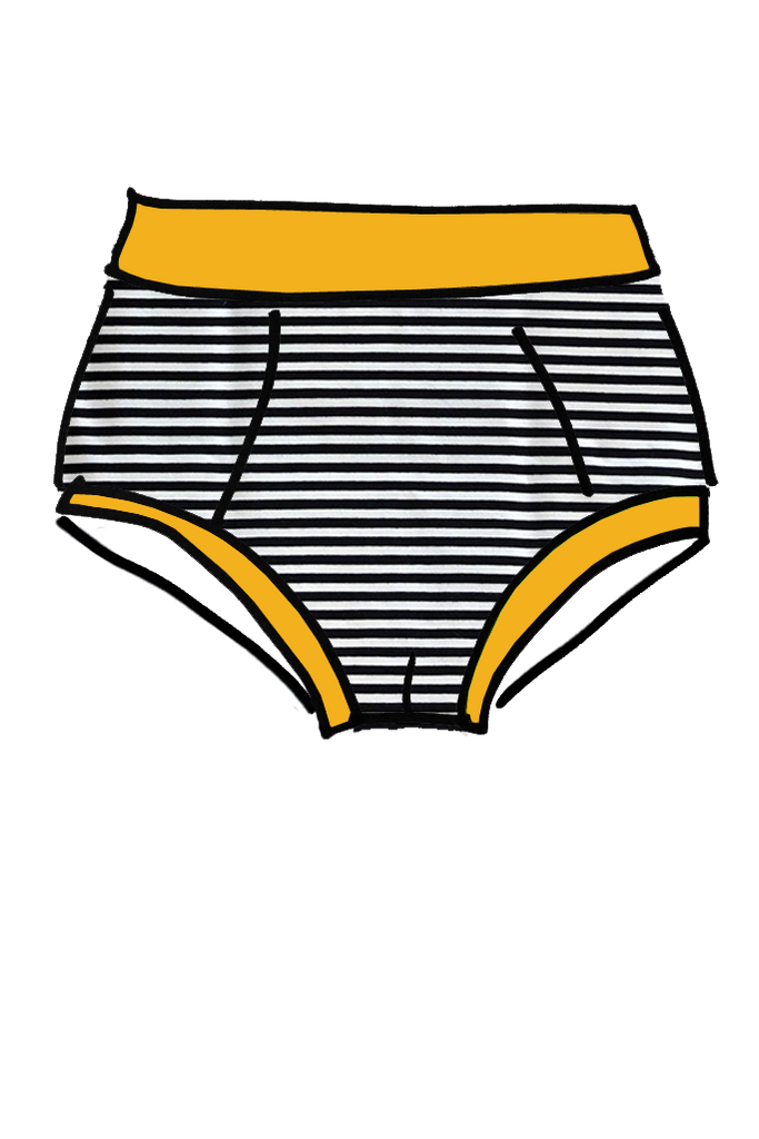 Brief Yellow Pirate Stripe