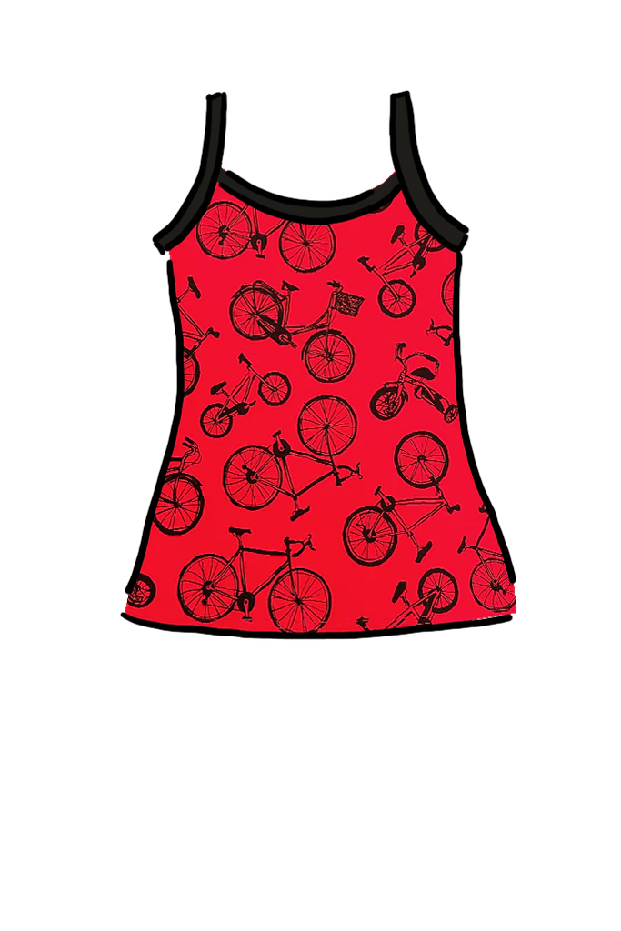 Cami Top Red Bicycles