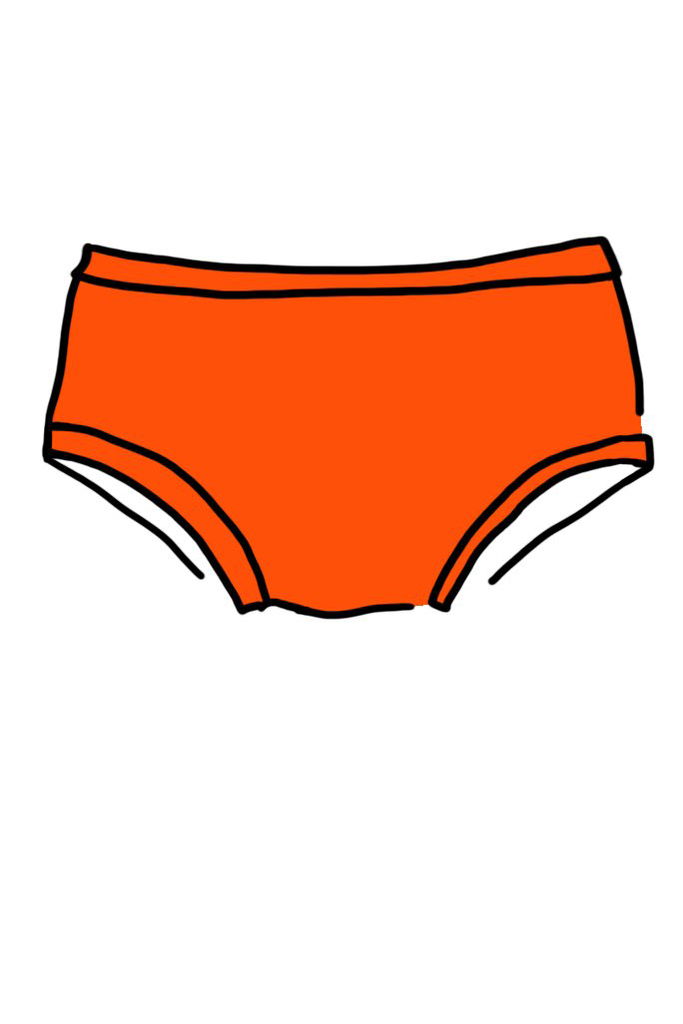 Hipster Plain Tangerine - small only