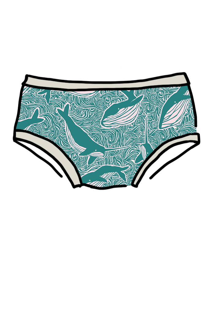 Seconds Hipster Marine Whales - M & L